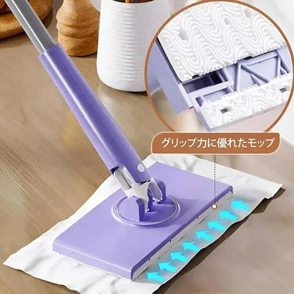 360°回転ヘッド搭載 自動絞りフラットモップ